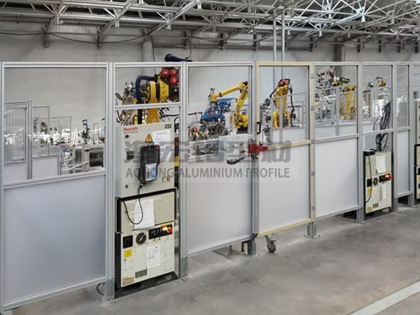 柔性屏生產(chǎn)線工業(yè)鋁型材圍欄 柔性屏生產(chǎn)線工業(yè)鋁型材圍欄